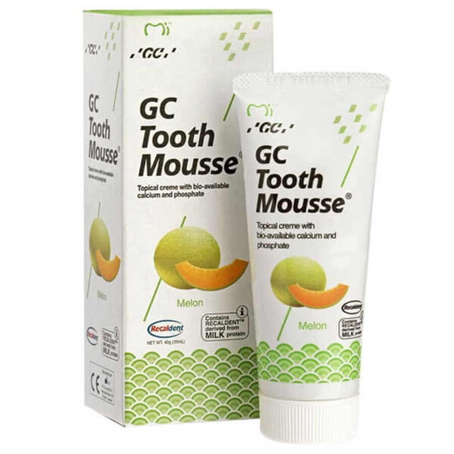 GC Tooth Mousse, aktuelle Paste, Melonengeschmack, fluoridfrei, 35 ml