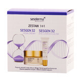 Set Sesderma Sesgen 32, crema nutriente attivante delle cellule, 50 ml + crema migliorativa del contorno occhi, 15 ml