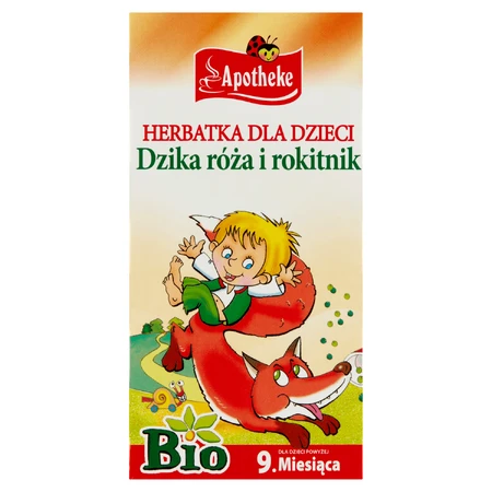 Apotheke Wild Rosehip and Sea Buckthorn Bio, tea for children over 9 months, 1.5 gx 20 sachets