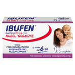 Ibufen Baby 200 mg, suppositories from the age of 6, 5 units