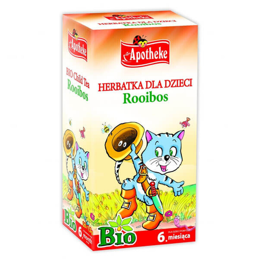 Apotheke Rooibos Bio, una infusión para bebés de más de 6 meses, 1,5 g x 20 bolsitas