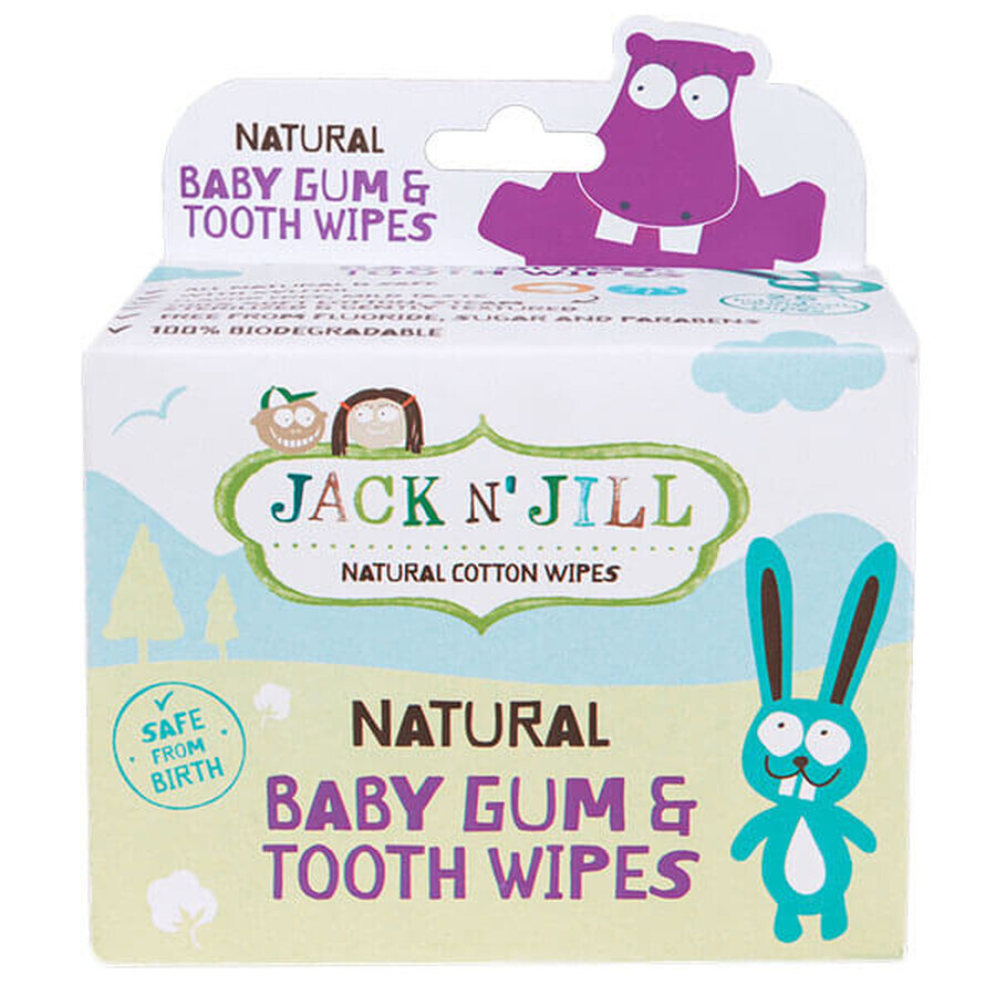 Jack n Jill, salviette per la pulizia delle gomme per bambini, 25 pezzi