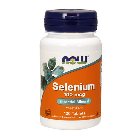 Now Foods Selenium 100 mcg, selenium, 100 tablets