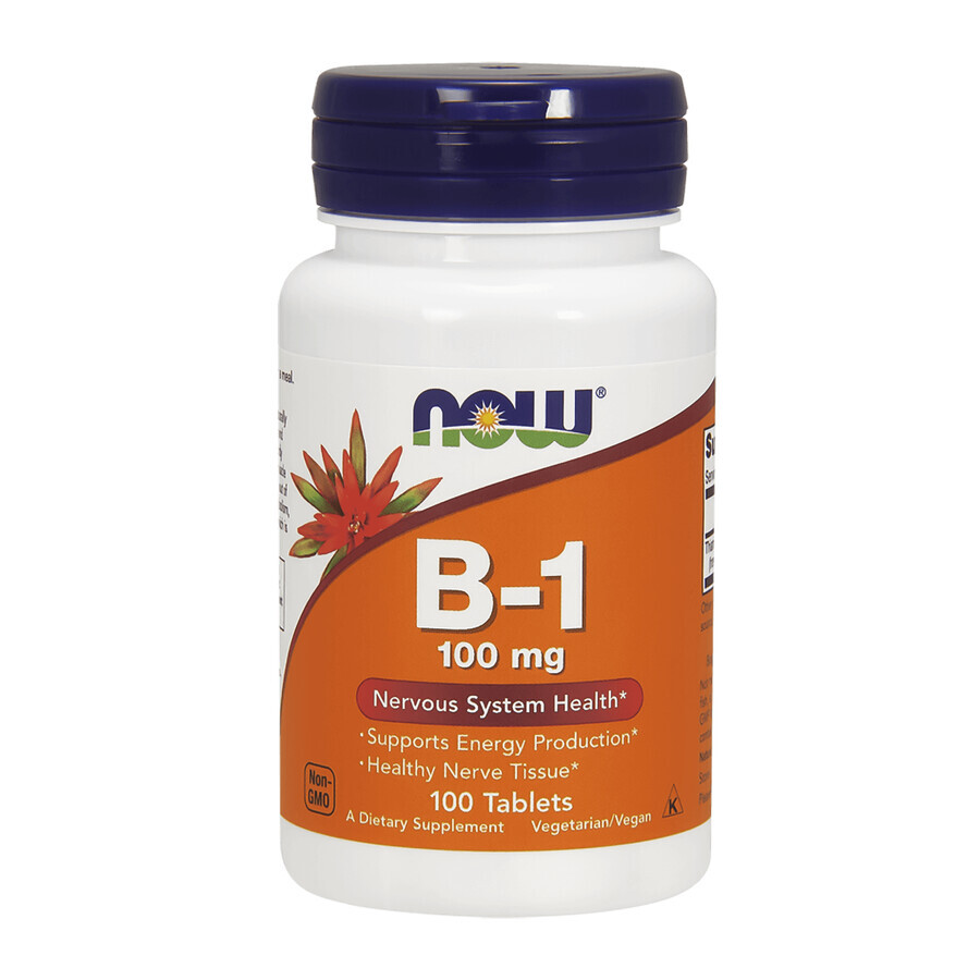 Now Foods B-1, Vitamin B1, 100 Tabletten