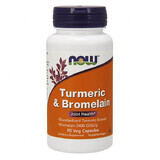 Now Foods Kurkuma &amp; Bromelain, Kurkuma und Bromelain, 90 Kapseln