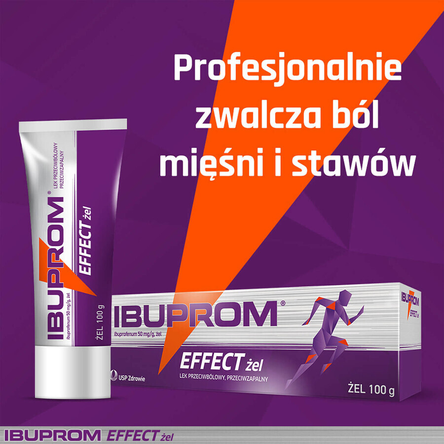 Effect Ibuprom 50 mg/g, gel, 60 g