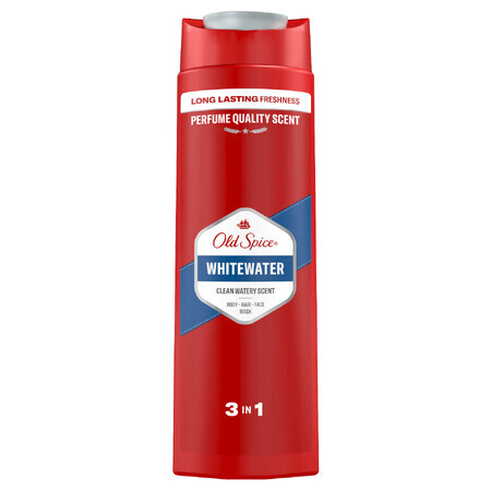 Old Spice, 3-in-1 Duschgel für Körper, Haare und Gesicht, Whitewater, 400 ml