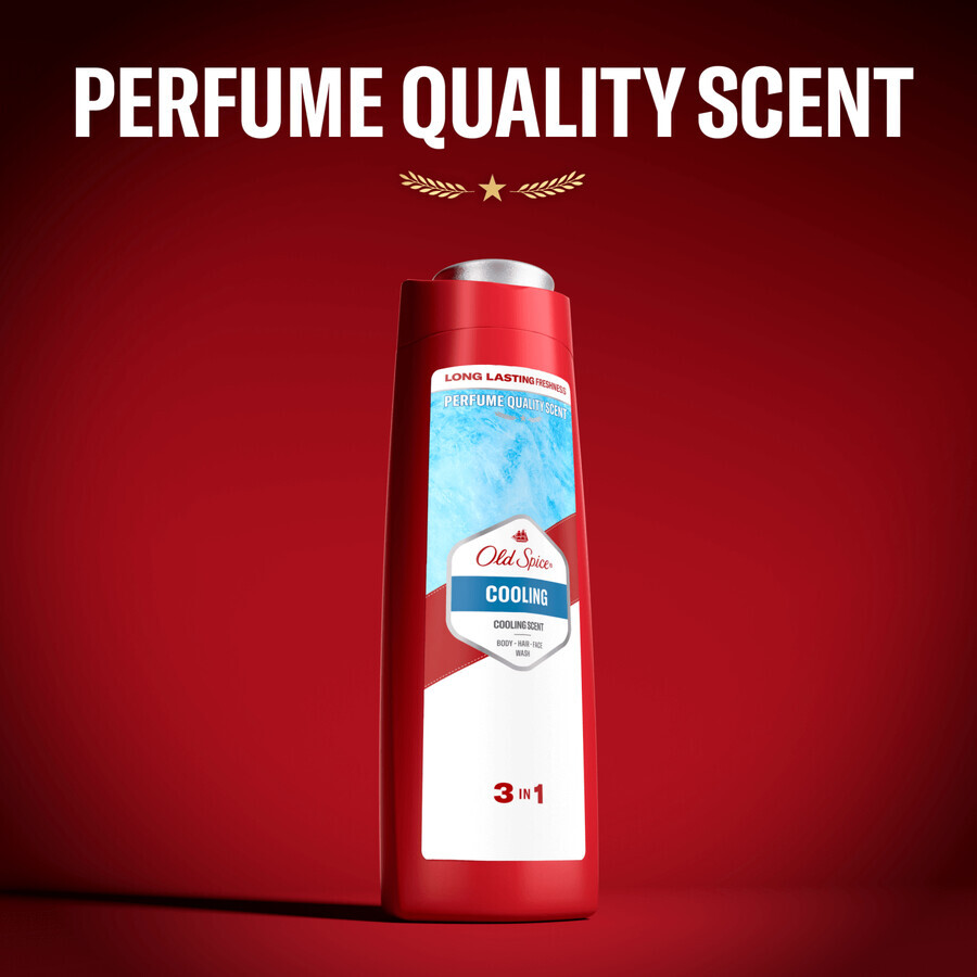 Old Spice, gel douche 3 en 1 pour le corps, les cheveux et le visage, rafraîchissant, 400 ml