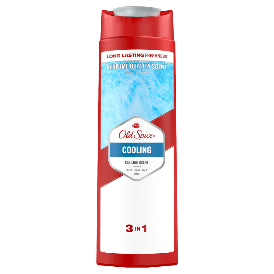 Old Spice, gel douche 3 en 1 pour le corps, les cheveux et le visage, rafraîchissant, 400 ml