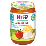 Piatto HiPP Bio Pasta Bambini, spaghetti con pomodoro e mozzarella, dopo 7 mesi, 220 g