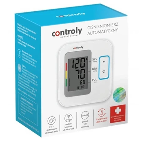 Controly B07, automatic upper arm blood pressure monitor
