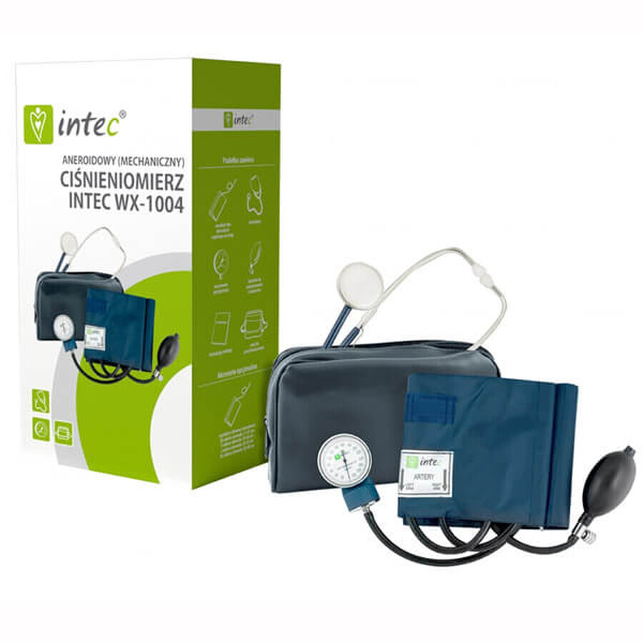 Intec WX-1004, tensiomètre mécanique à bras avec stéthoscope