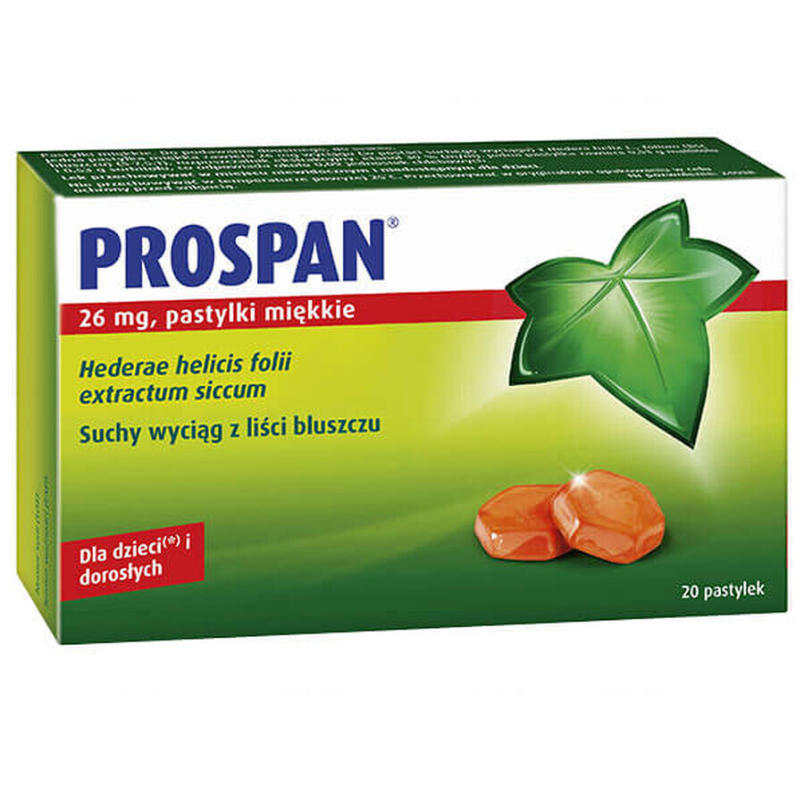 Prospan 26 mg, 20 soft pills