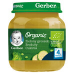 Gerber Organic Lunch, grüne Erbsen, Brokkoli, Zucchini, ab 4 Monaten, 125 g