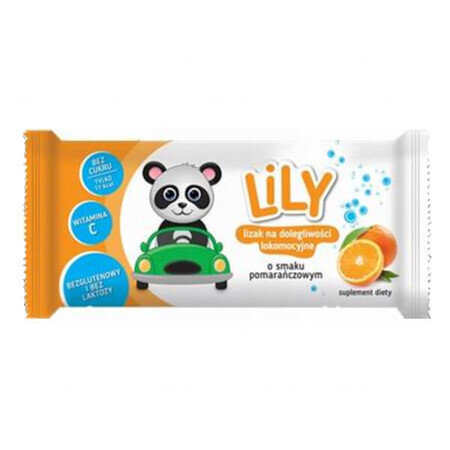 Lily Lollipop gegen Reisekrankheit, Orangengeschmack, 1 Stück