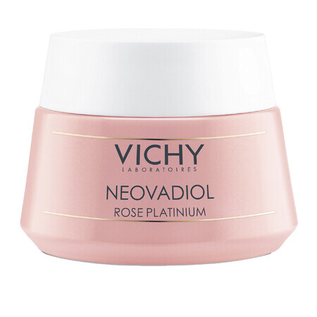 Vichy Neovadiol Rose Platinium, face cream with rose for strengthening and revitalizing mature and dull skin, 50 ml