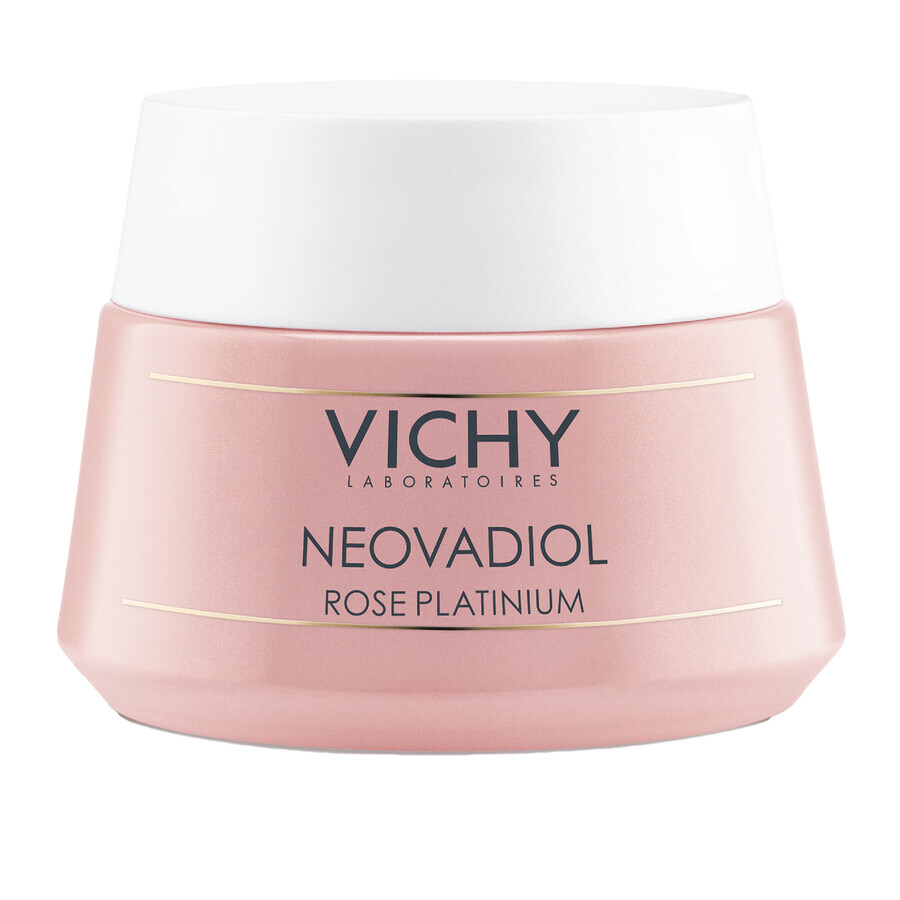 Vichy Neovadiol Rose Platinium, face cream with rose for strengthening and revitalizing mature and dull skin, 50 ml