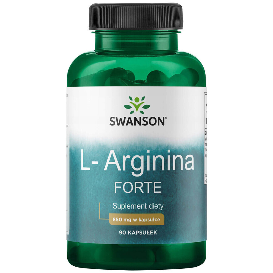 Swanson L-Arginin, L-Arginin 850 mg, 90 Kapseln