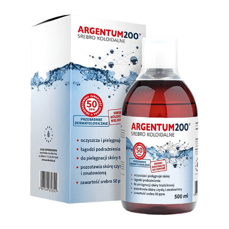 Aura Herbals, Argentum 200 Argint coloidal 50 ppm, tonic, 500 ml