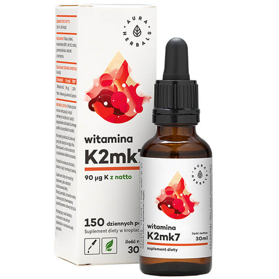 Aura Herbals Vitamin K2MK7 Tropfen, 30 ml