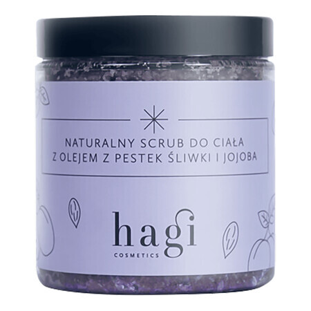 Hagi Cosmetics, natürliches Peeling mit Pflaumenkernöl und Jojobaöl, 300 g