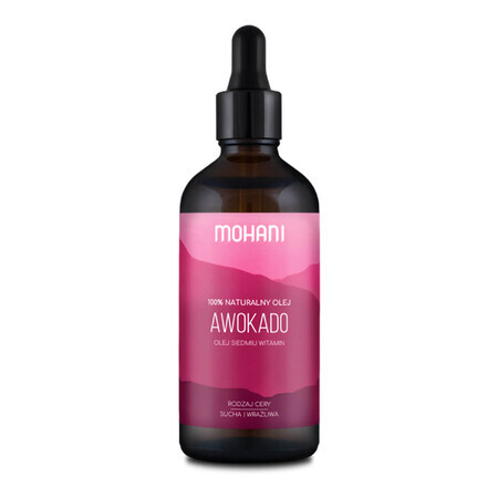 Oli preziosi Mohani, olio di avocado, 100 ml