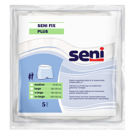 Seni Fix Plus, mesh slip, steun, maat XL, 90-130 cm, 5 stuks