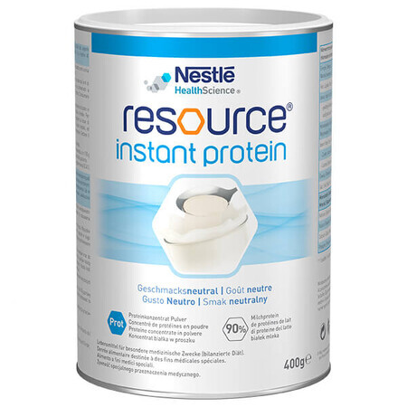 Resource Instant Protein, nutritional preparation, neutral flavor, 400 g