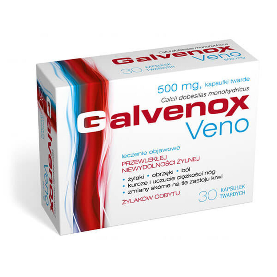 Galvenox Veno 500 mg, 30 harde capsules