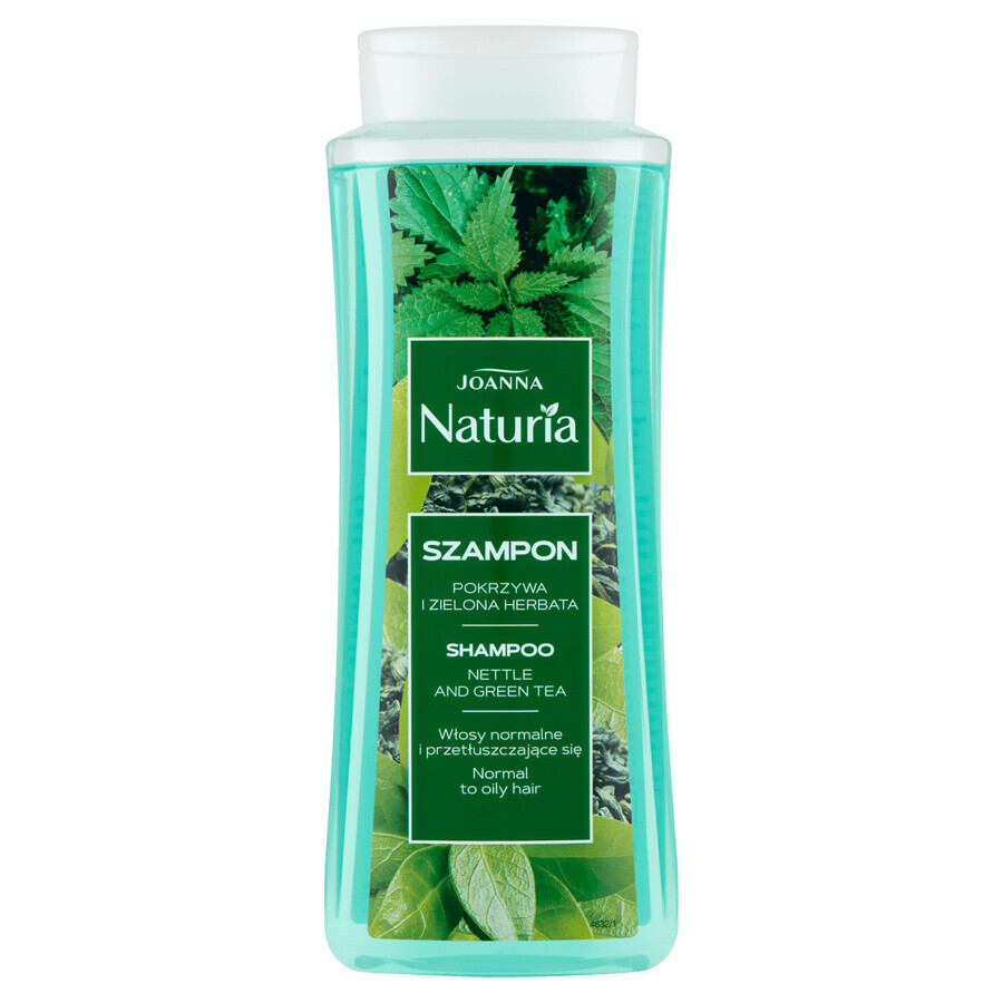 Joanna Naturia, șampon de păr cu urzică și ceai verde, 500 ml