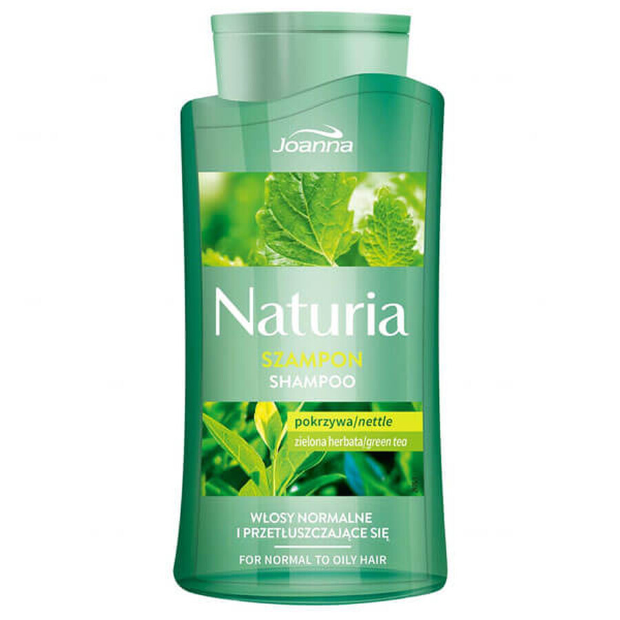 Joanna Naturia, șampon de păr cu urzică și ceai verde, 500 ml