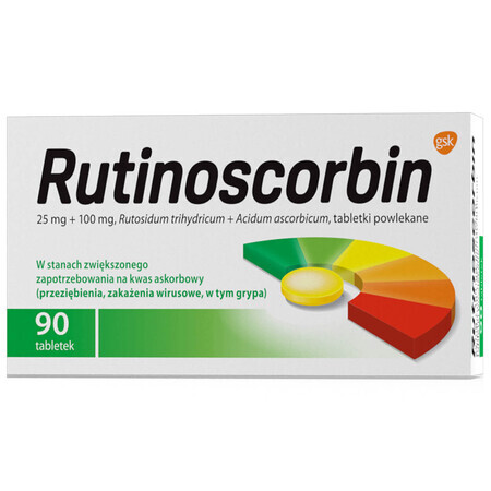 Rutinoscorbin 25 mg + 100 mg, 90 Filmtabletten