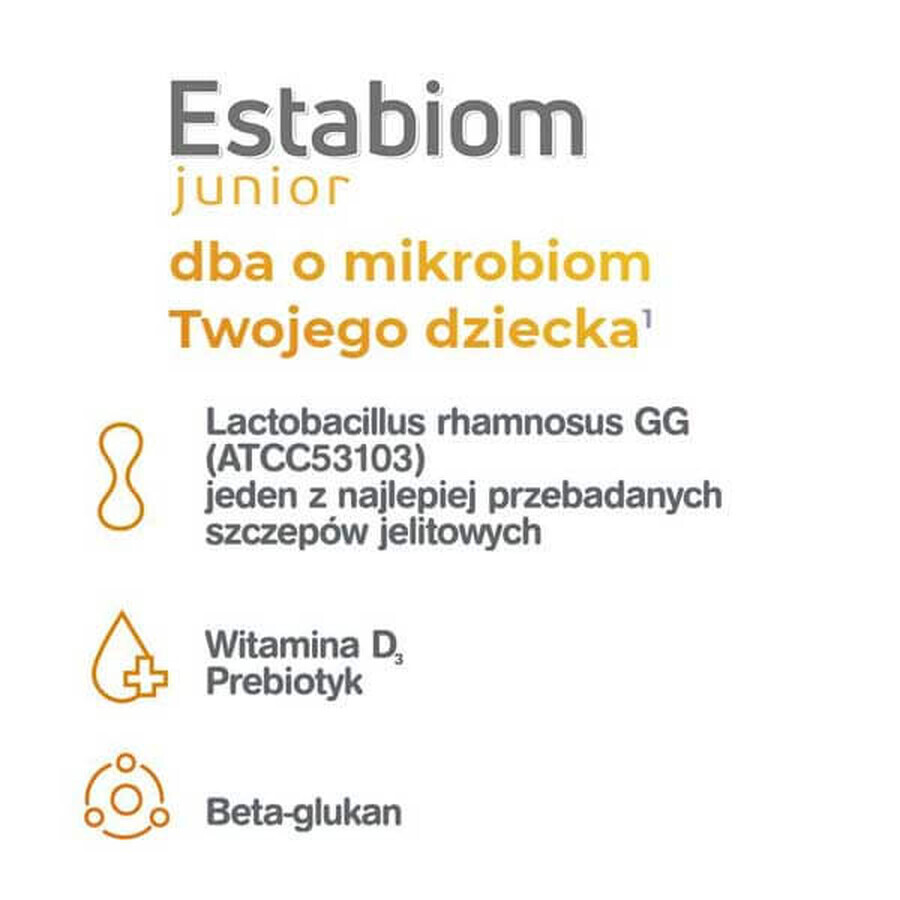 Estabiom Junior, for children over 3 years old, 20 capsules