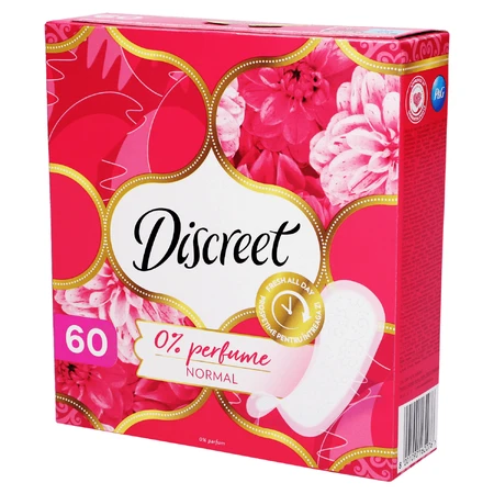 Discreet Normal maandverband, zonder parfum, 60 stuks