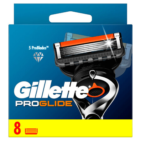 Gillette Fusion Proglide Manuale, cartucce di ricambio, 8 pezzi