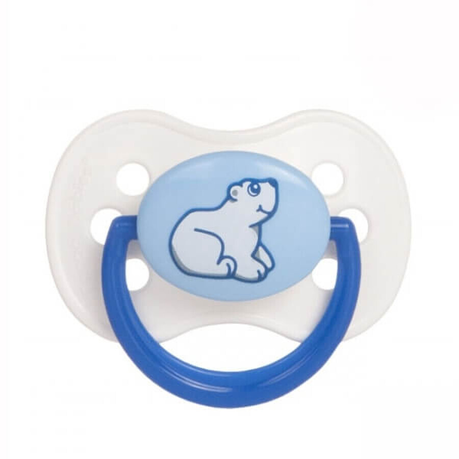 Canpol Babies, tétine ronde en silicone, Animaux, taille C, après 18 mois, 1 pc.