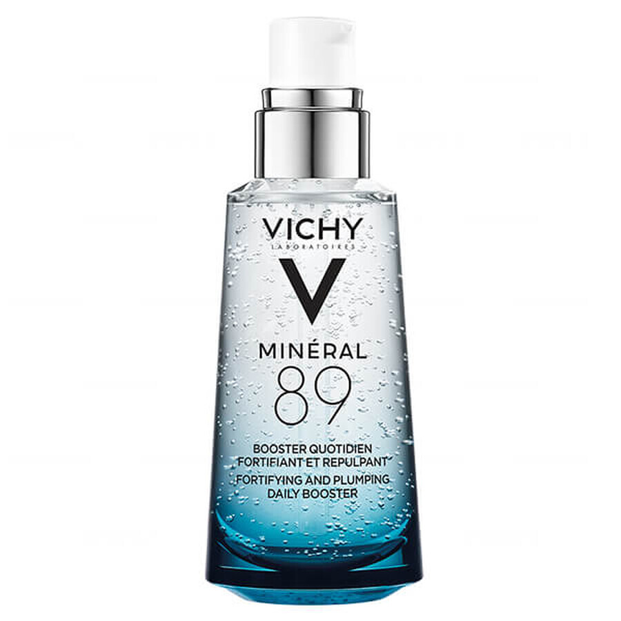 Vichy Mineral 89, verstärkender und feuchtigkeitsspendender Booster mit Hyaluronsäure, 50 ml