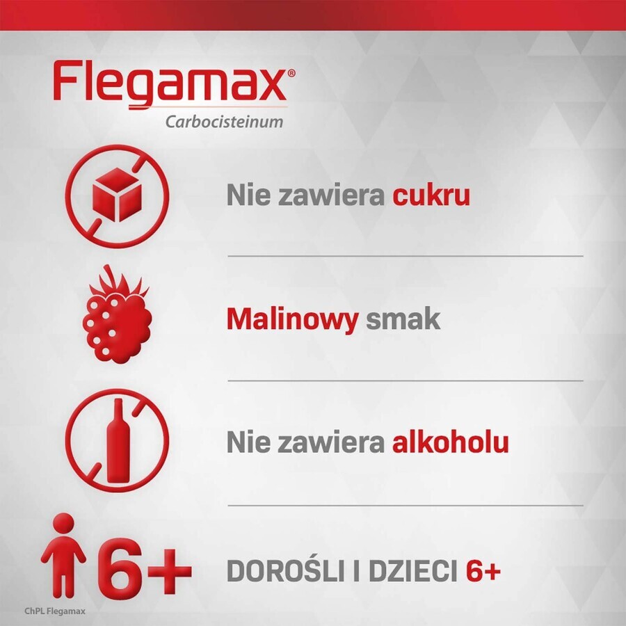 Flegamax 50 mg/ml, oral solution, 120 ml