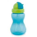 Canpol Babies, sports bottle with collapsible tube, blue, from 12 months, 270 ml