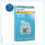 Efferalgan 300 mg, rektale Zäpfchen, 10 Stück