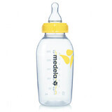 Medela baby bottle with silicone teat, medium flow, 250 ml