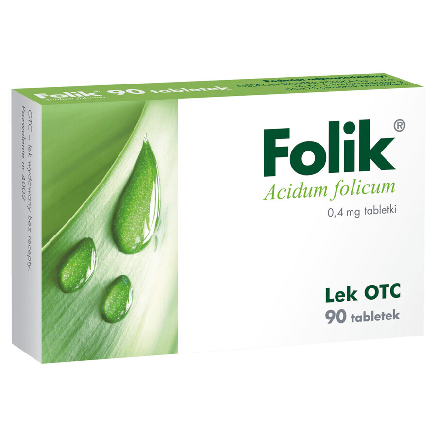 Folik 0,4 mg, 90 Tabletten