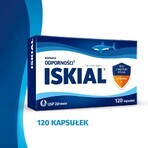 Iskial, olio di fegato di squalo + vitamina D3, 120 capsule