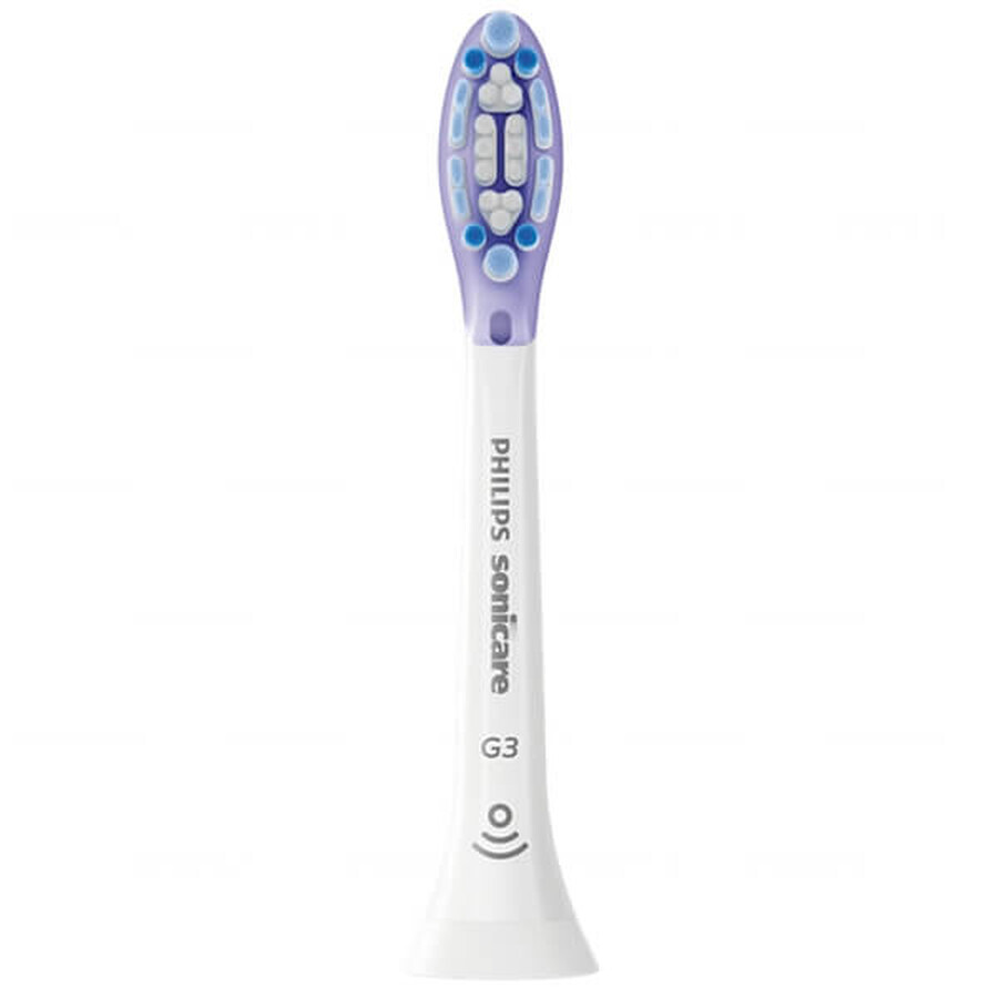 Philips, punte di ricambio per lo spazzolino sonico Sonicare G3 Premium Gum Care, HX9052/17, 2 pezzi