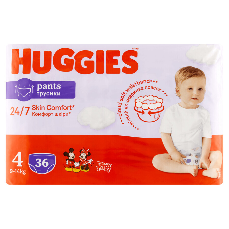 HUGGIES Windeln, Jumbo, Größe 4, 9-14 kg, 36 Stück