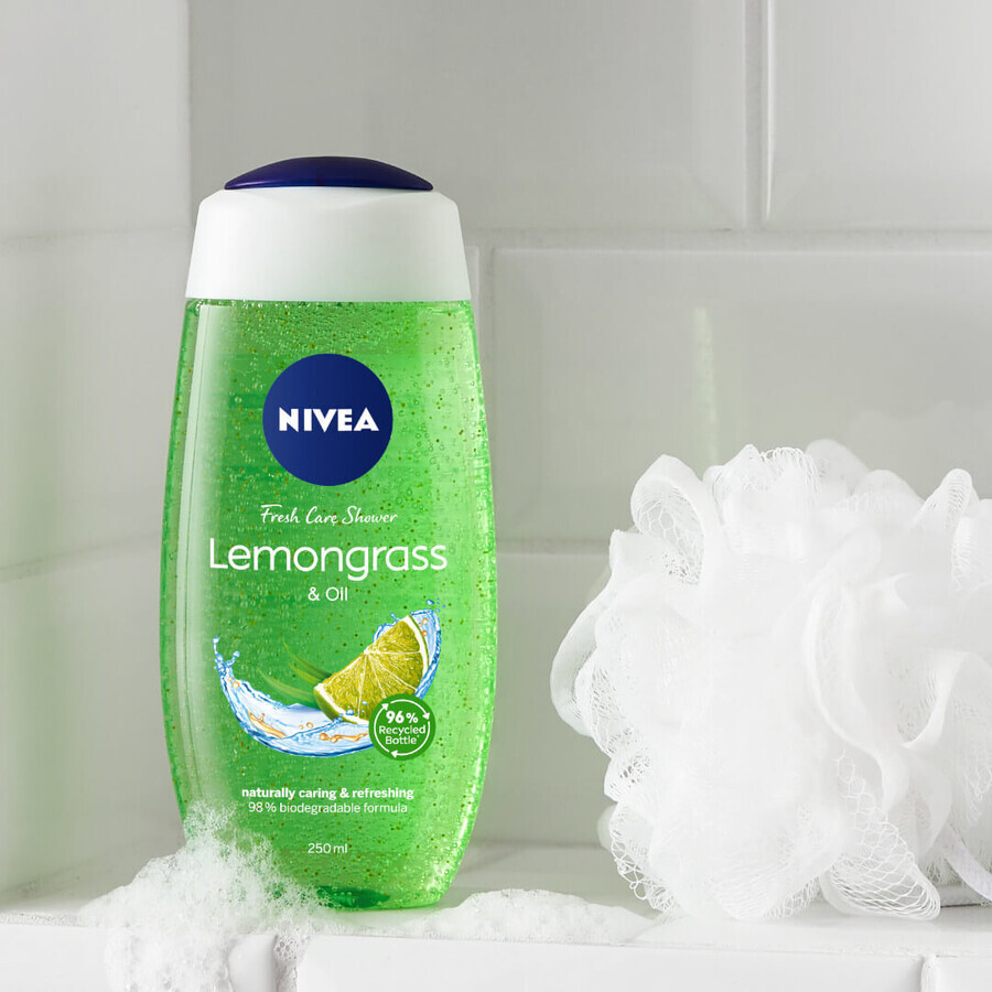 Nivea, gel de ducha, hierba de limón y aceite, 250 ml