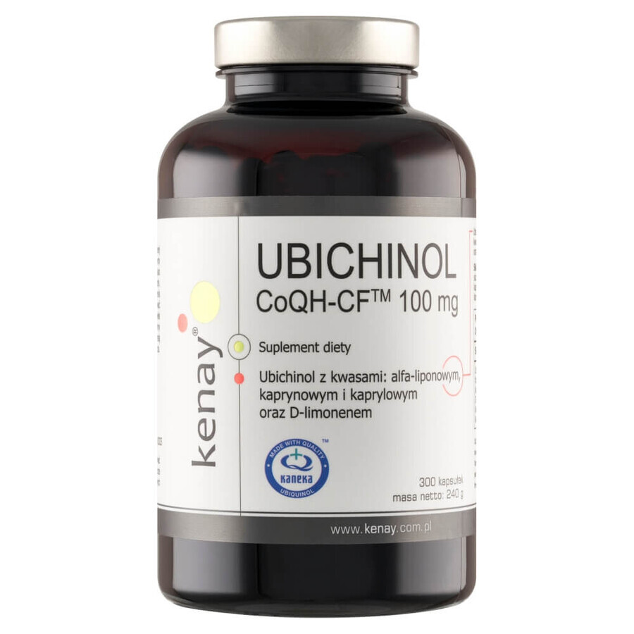 Kenay, Ubiquinol CoQH-CF 100 mg, 300 cápsulas