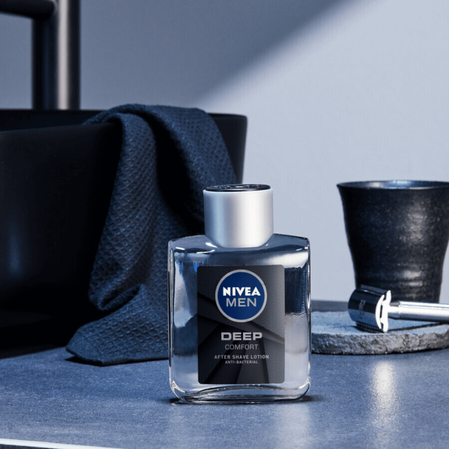 Nivea Men Deep, antibakterielles Rasierwasser, 100 ml