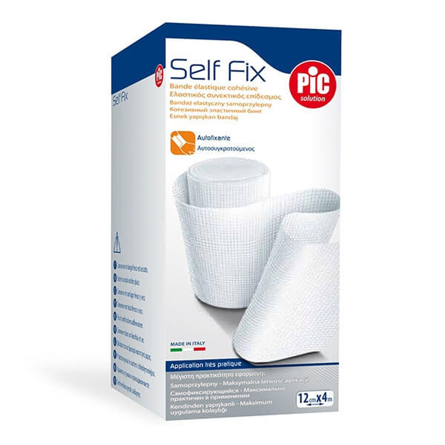 Pic Solution Self Fix, bandaj elastic, autoadeziv, 12 cm x 4 m, 1 buc