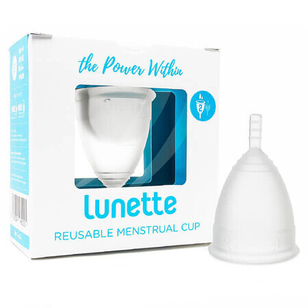 Lunette, Menstruationstasse, Modell 2, weiß, 1 Stück